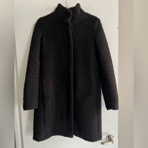 Old Navy Black Teddy Bouclé Coat
